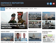 Tablet Screenshot of defencereporter.com